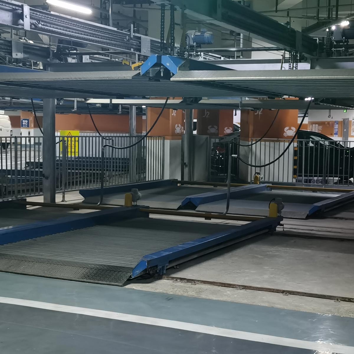 宜州二层重列升降横移机械式立体停车设备