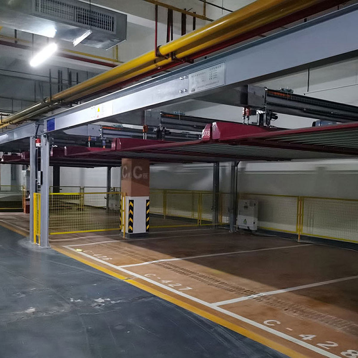 罗城2层机械式立体停车设备改造